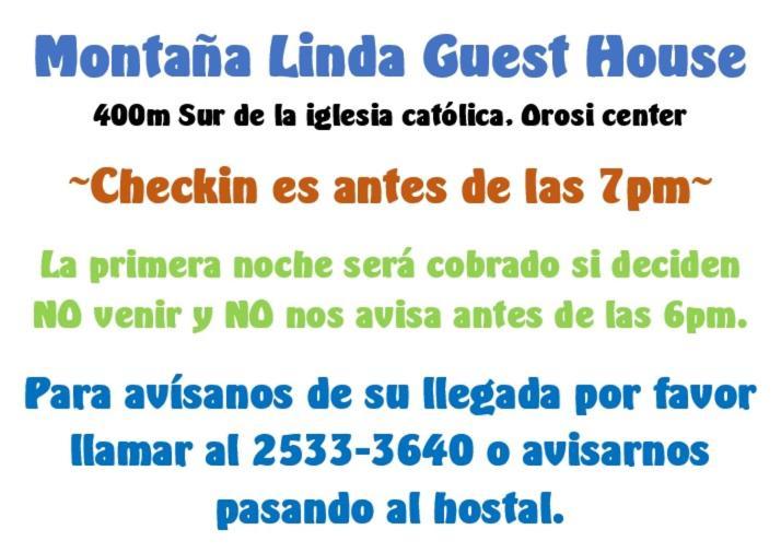 Montana Linda Guest House Orosi Orosí Exterior foto